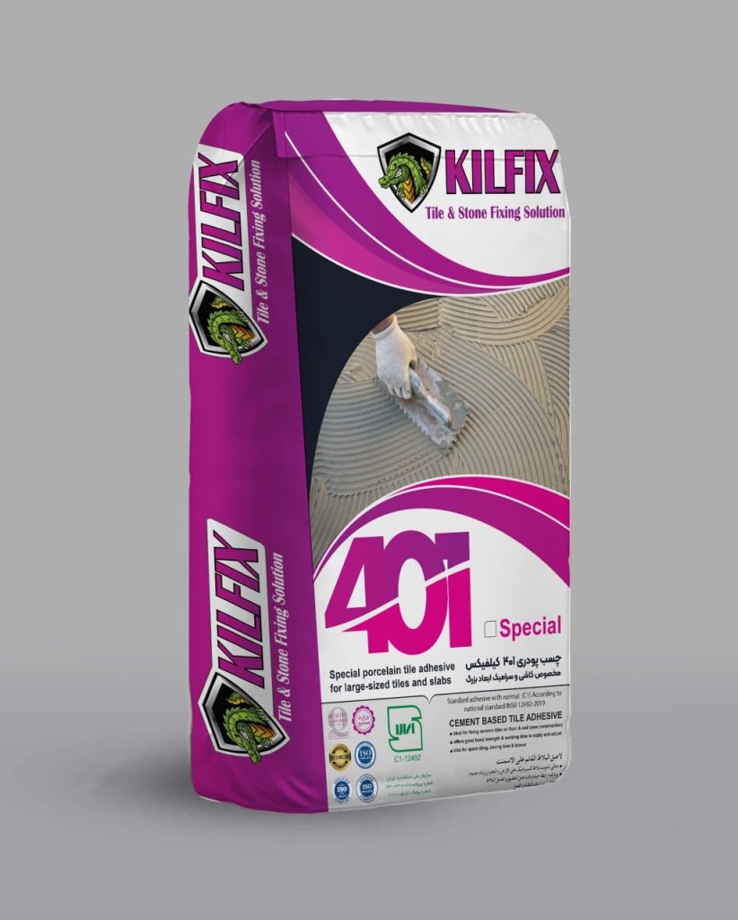 چسب کاشی پودری پرسلانی ـ الیاف دار